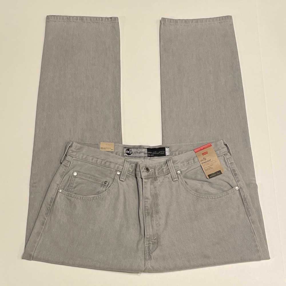 LEVI’S SILVERTAB STRAIGHT LEG GRAY JEANS (36X32)